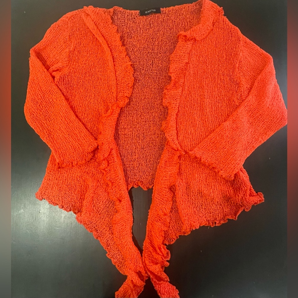 Kaktus Assymetrical Knit Open Sweater *Excellent Cond*. OS